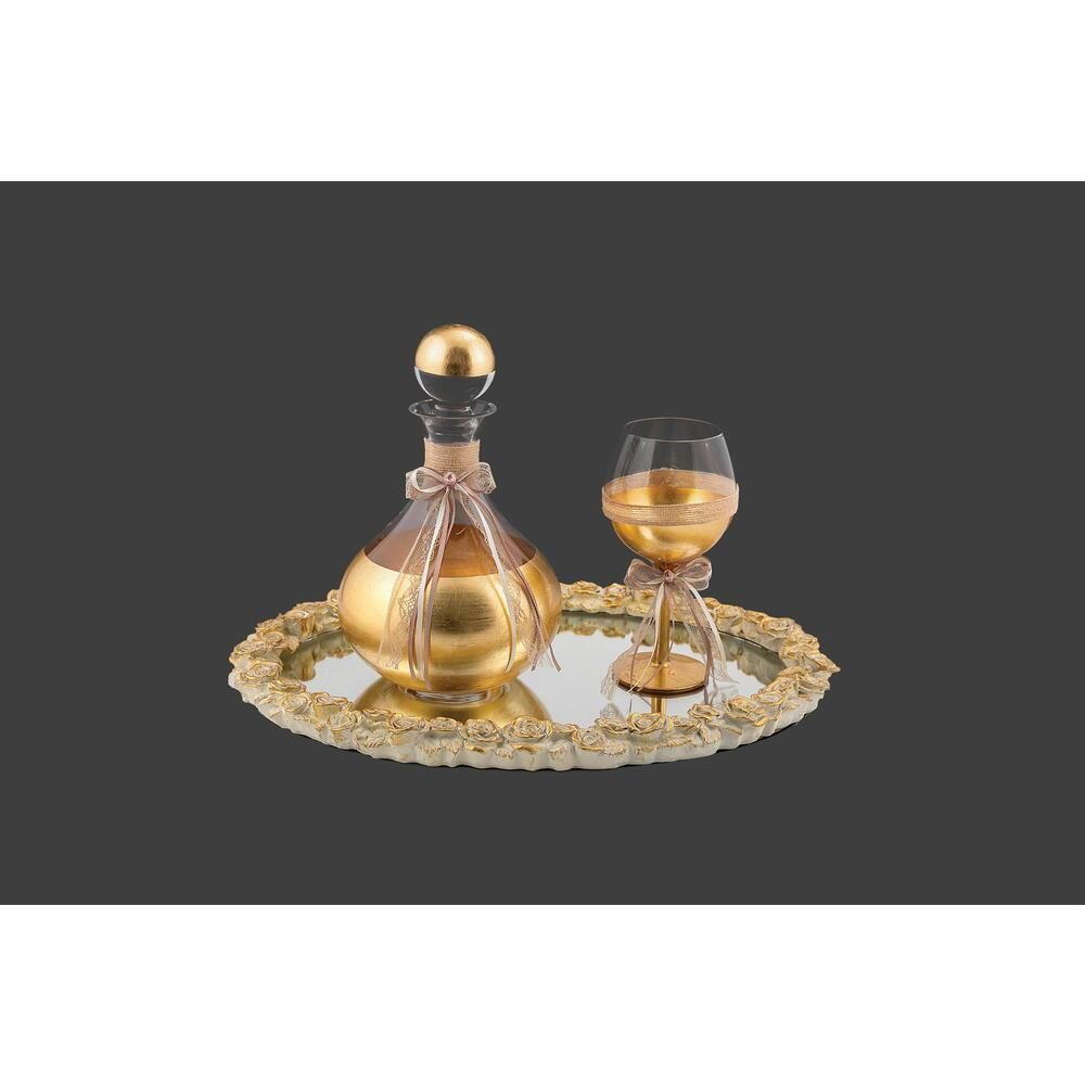 Σετ Δίσκος Καράφα Ποτήρι