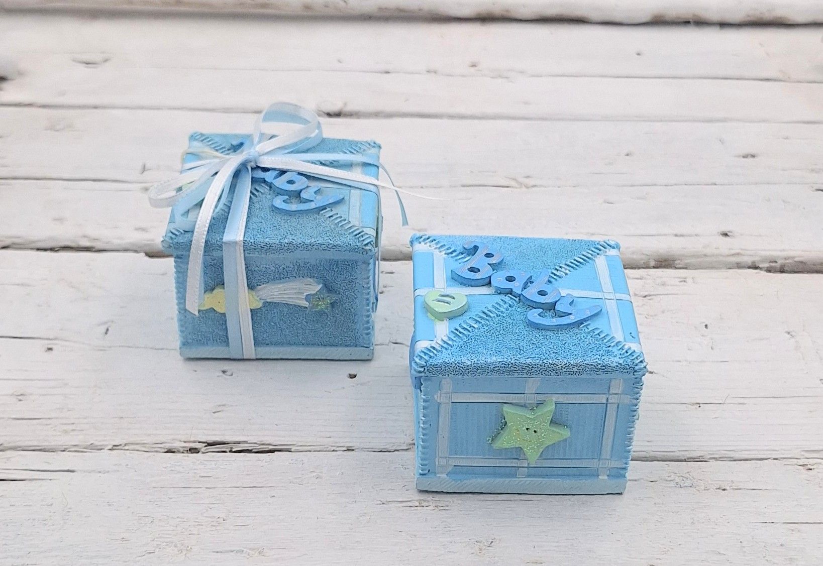 Μπομπονιέρα κουτάκι πολυεστερικό Baby