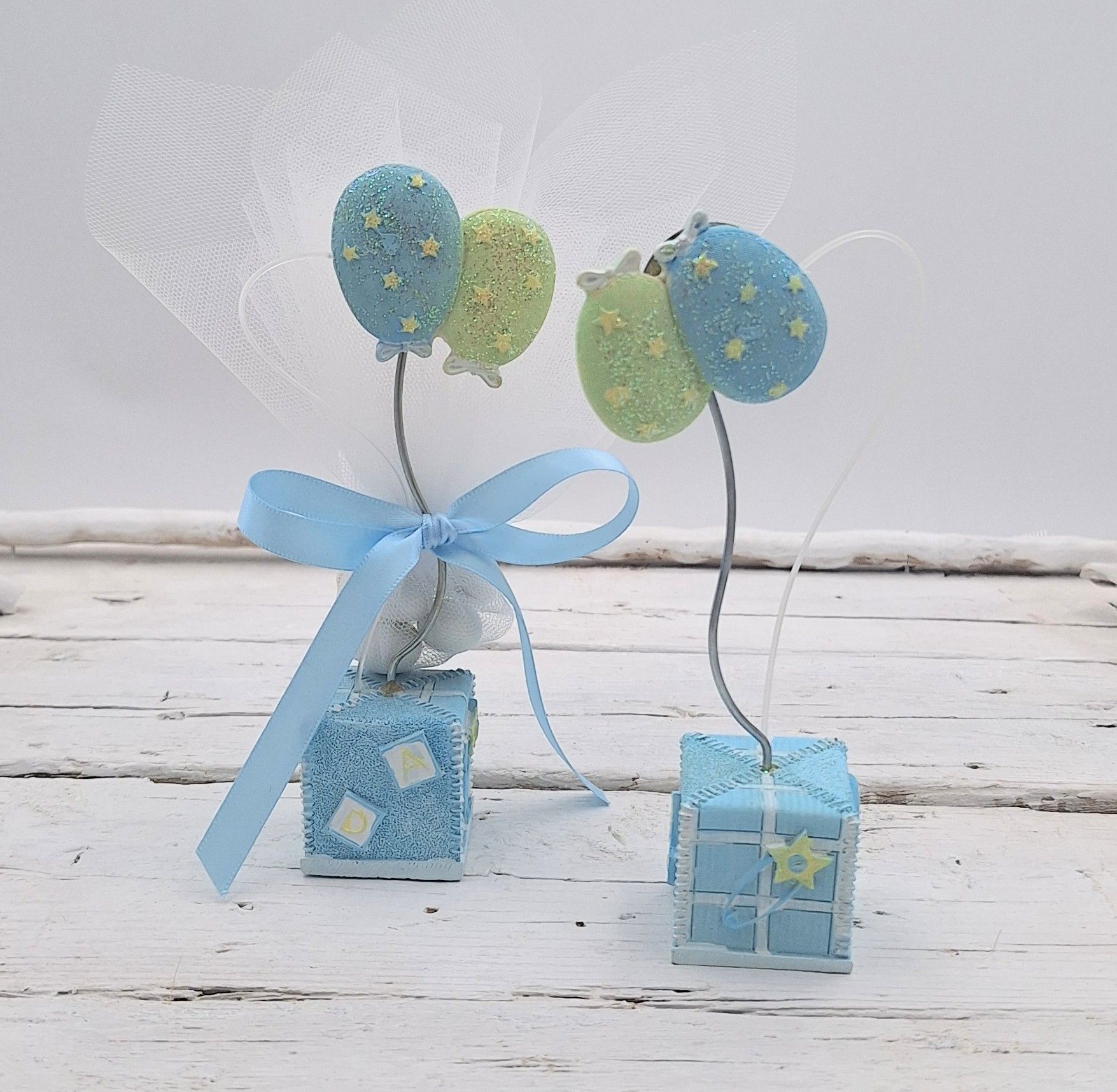 Μπομπονιέρα κουτάκι με μαγνήτη μπαλόνια