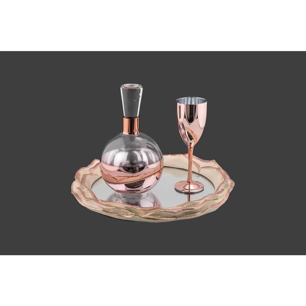 Σετ Δίσκος Καράφα Ποτήρι