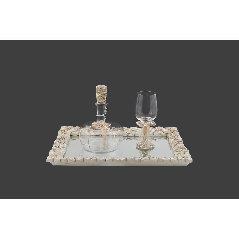 Σετ Δίσκος Καράφα Ποτήρι